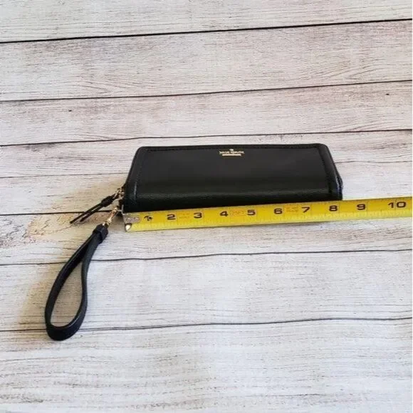 Kate Spade Patterson Drive Anita Leather Wristlet Wallet Continental Zip Around